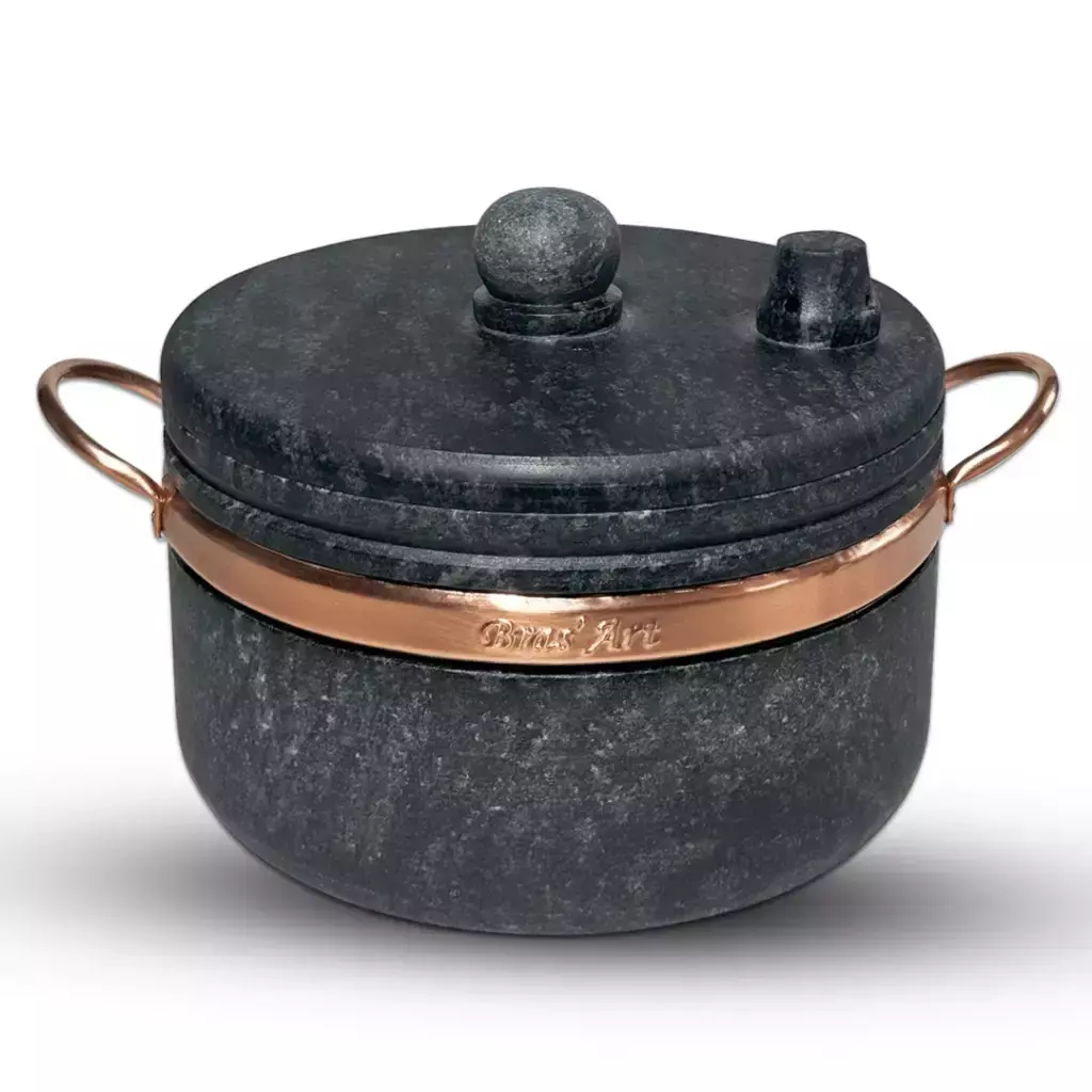 Panela de Pressão De Pedra Sabão 4 Litros