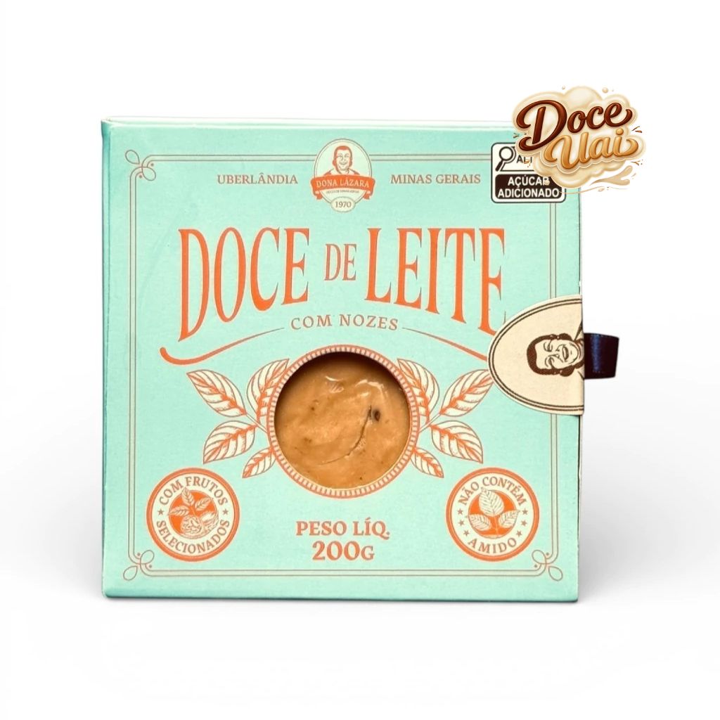 Box doce de leite com nozes - Dona Lázara - 200g - Imagem 1