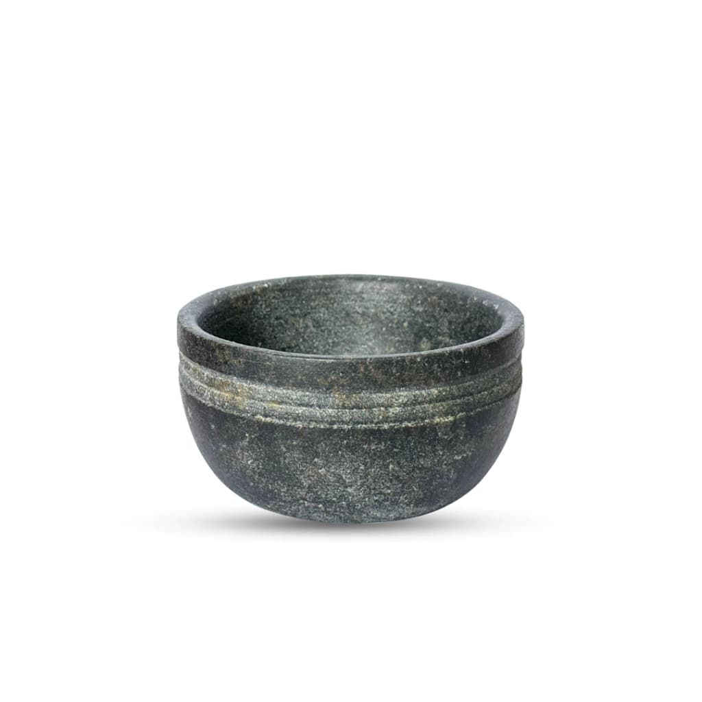 Tigela Cumbuca Ramekin De Pedra Sabão Frizada