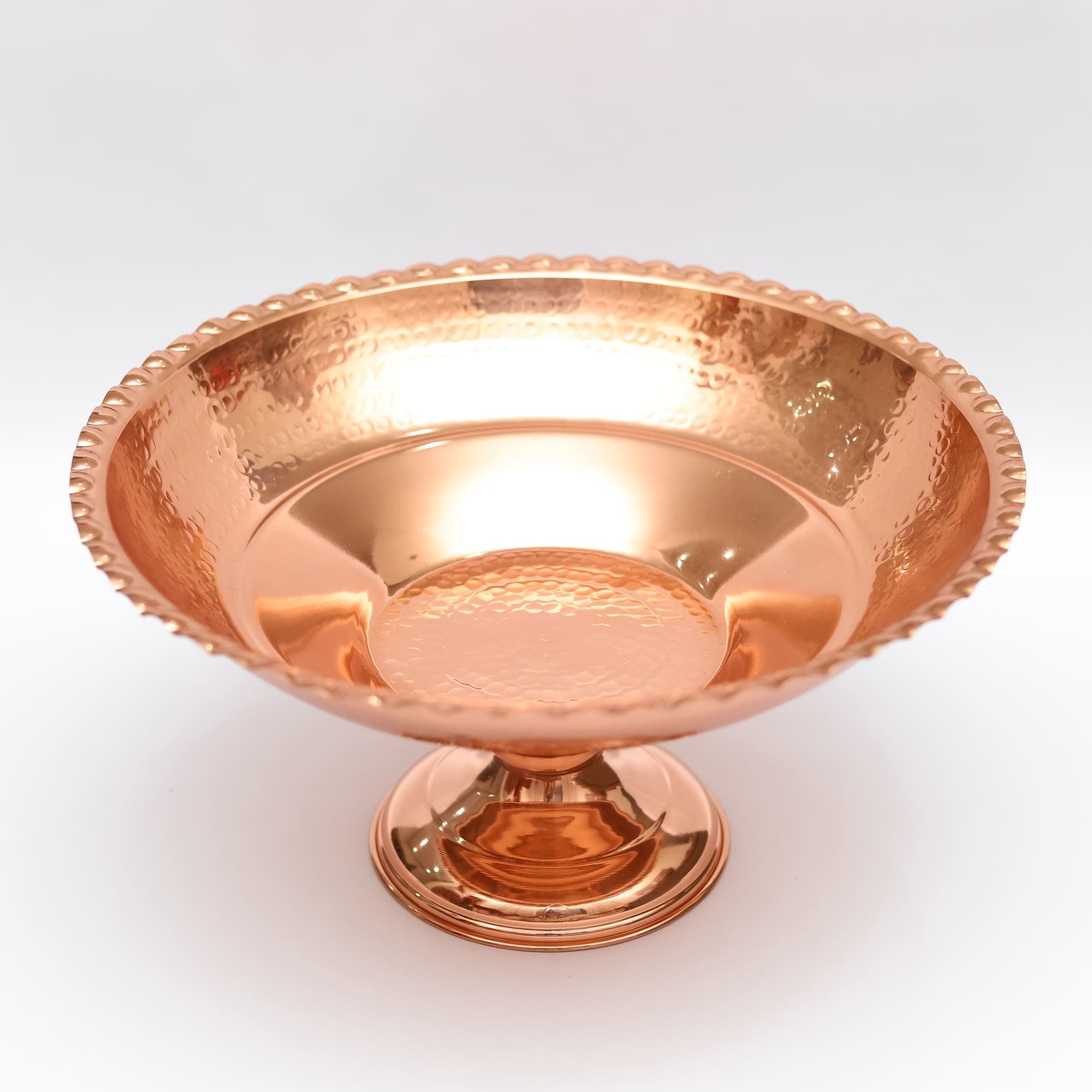 FRUTEIRA DE COBRE COM PÉ P