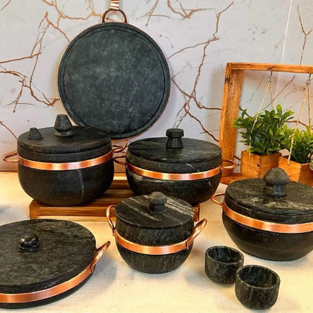 Kit Tradição Mineira 8 Peças em Pedra Sabão - Imagem 1