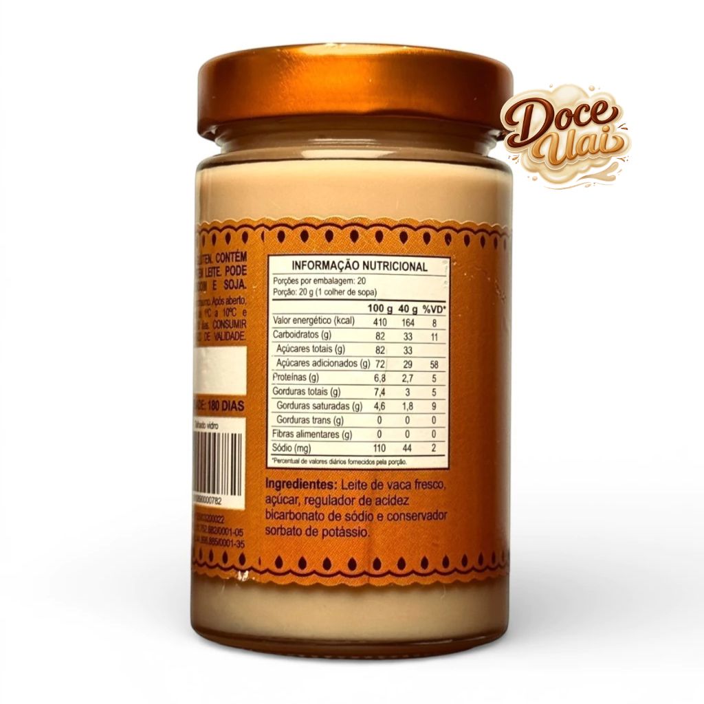 Vidro Doce de leite talhado - Dona Lázara - 400g - Imagem 2